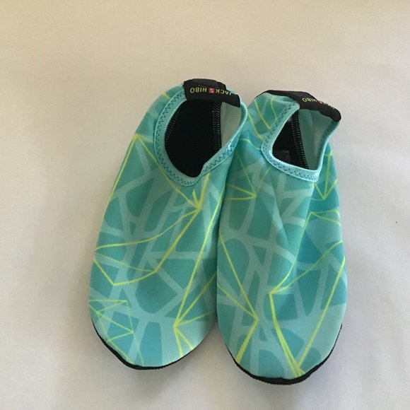 Jacks Hibo rubber sole spandex slipper/sock shoe NWOT no size tag, fits size 8 - Picture 1 of 4